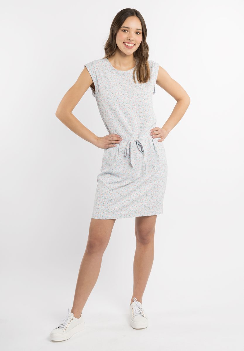 Sommerkleid mit Blumenmuster und Tunnelzug