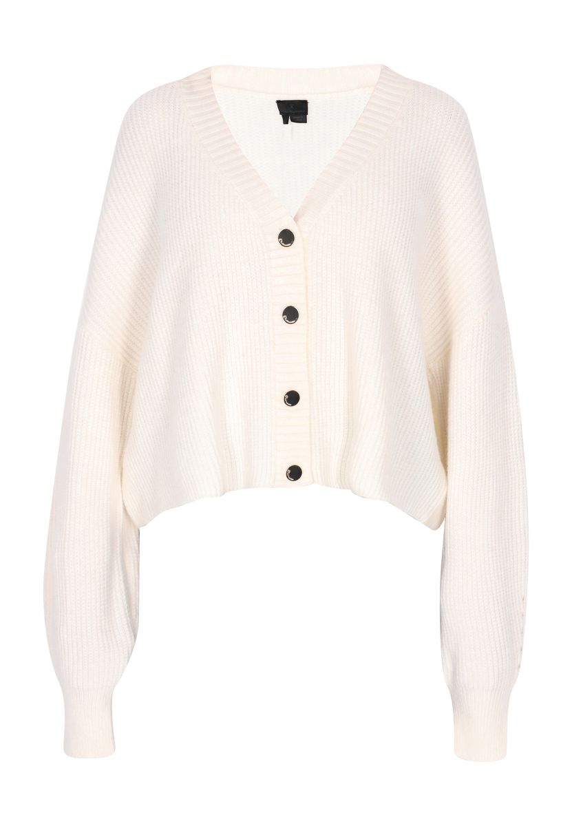 Kurze Strickjacke mit Knöpfen