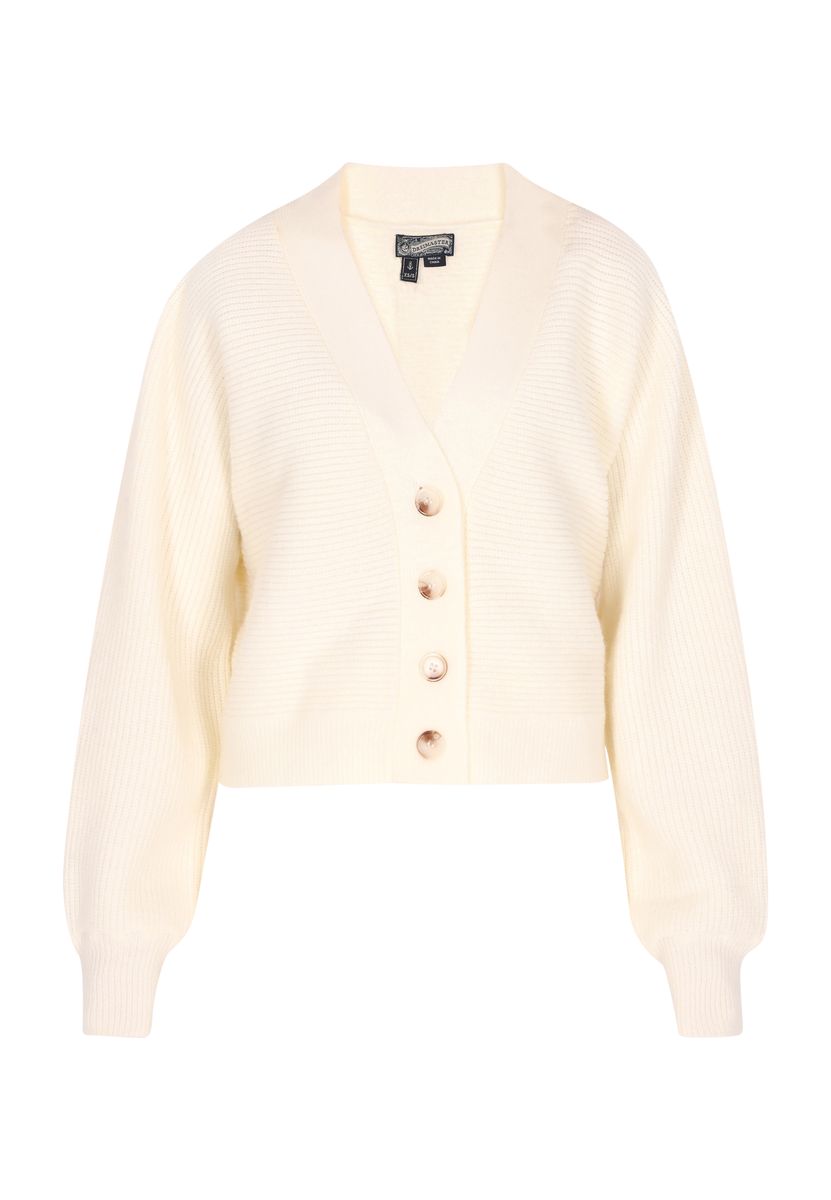 Kurze Strickjacke mit Knöpfen