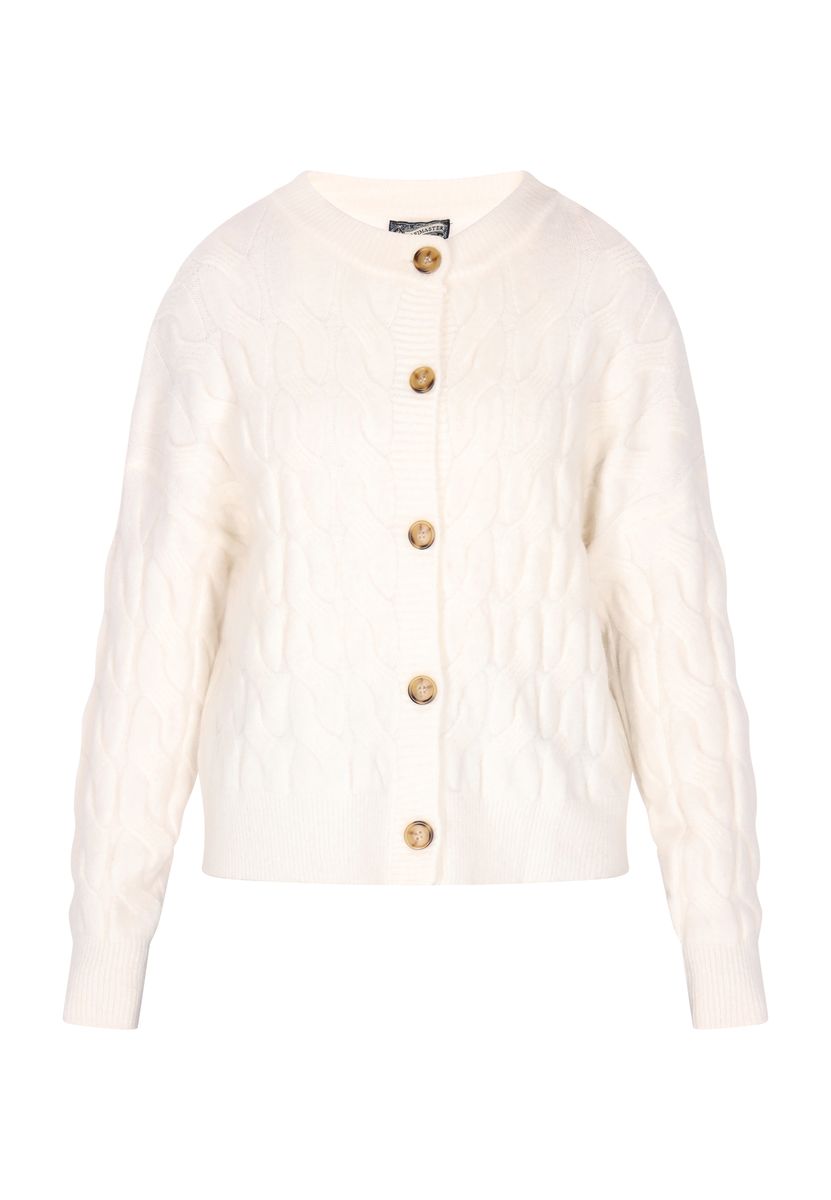 Kurze Strickjacke mit Knöpfen