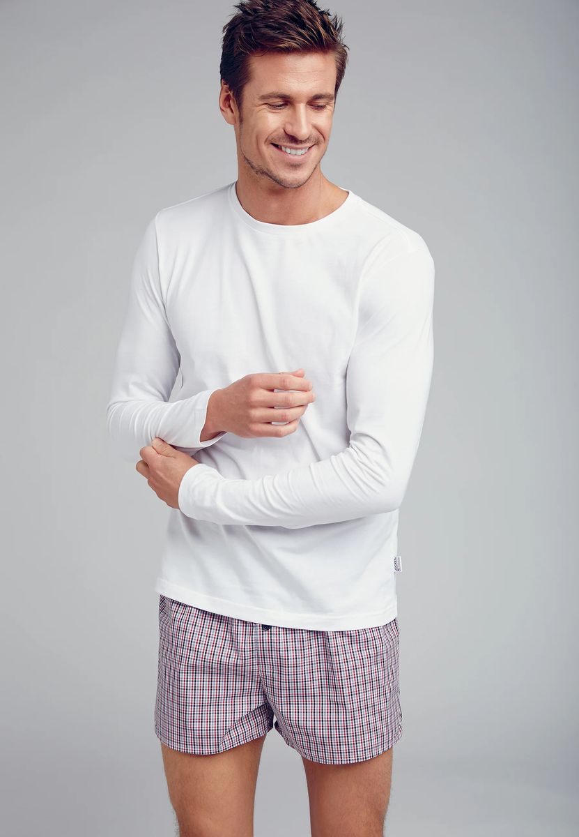 Klassisches Langarmshirt aus Baumwoll-Jersey