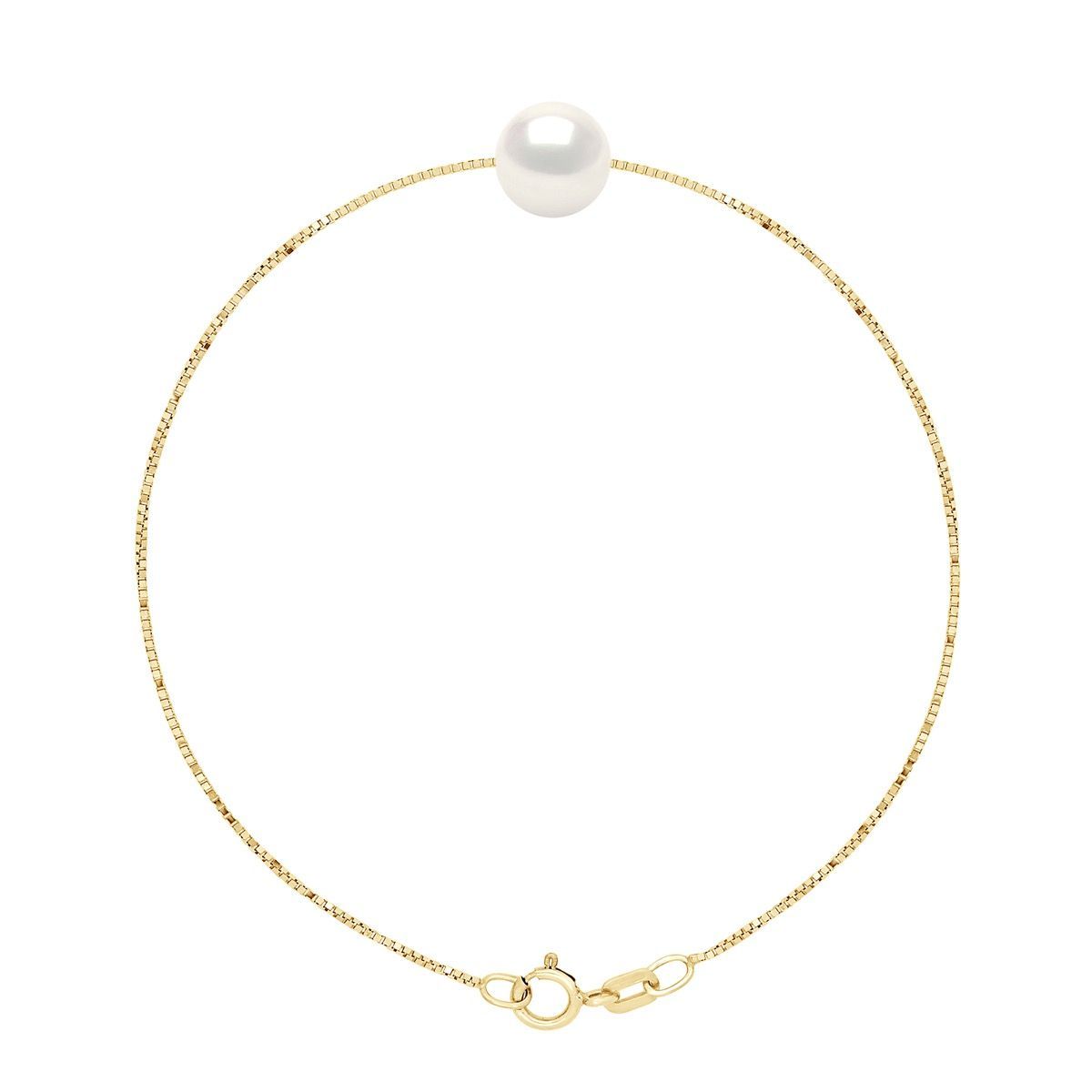 Zartes Goldketten-Perlenarmband