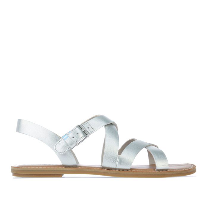 Riemchensandalen mit Kreuzriemen und Schnalle