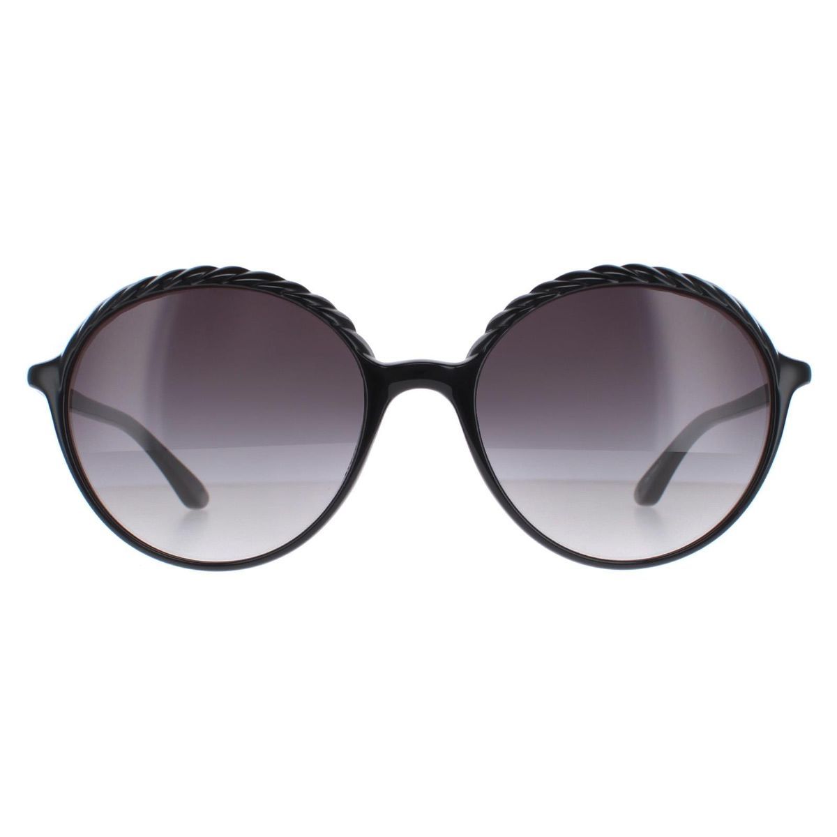 Runde Sonnenbrille mit Flechtdetails