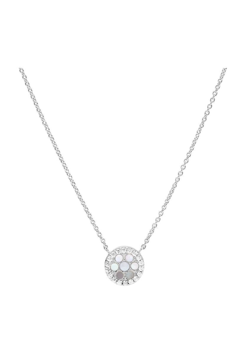 Silberkette mit Anhänger aus Perlmutt