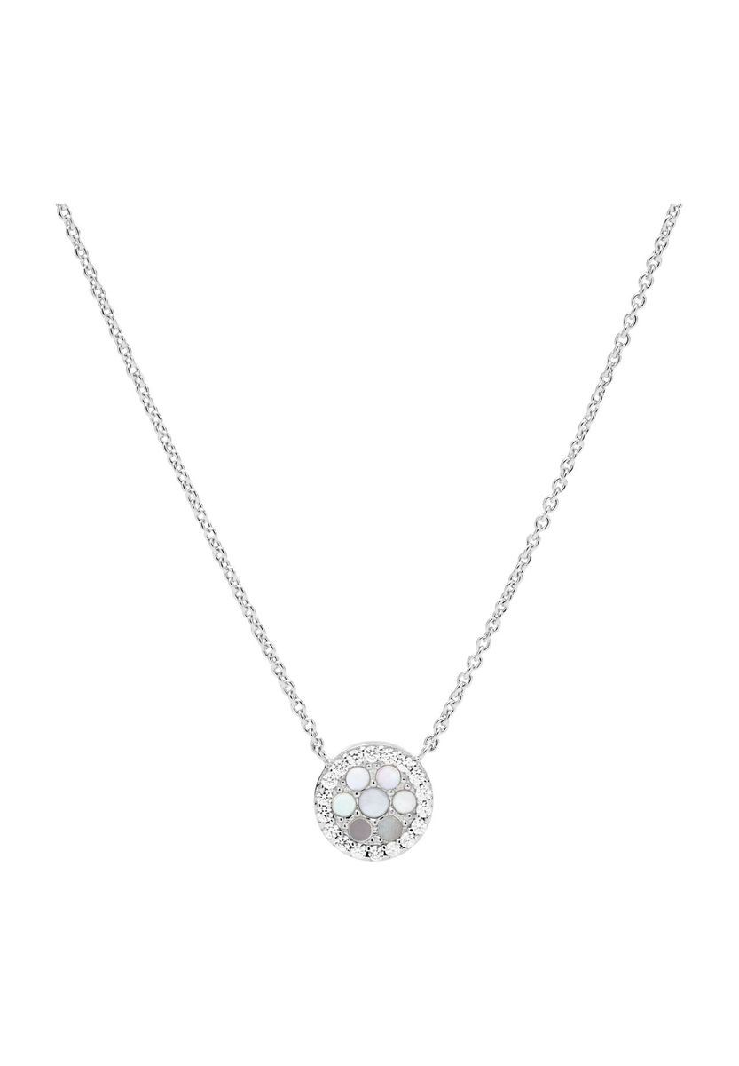 Silberkette mit Anhänger aus Perlmutt