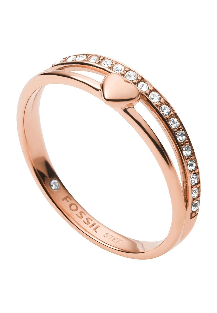 Herz Akzent Roségold Ring