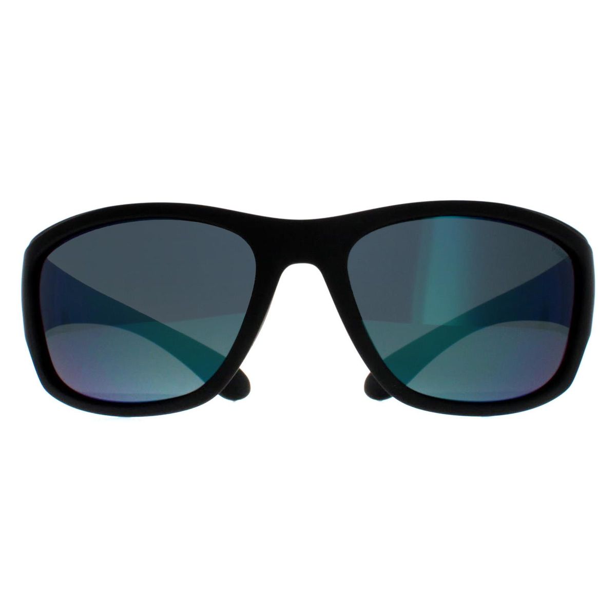 Polaroid Wrap Unisex Matt Schwarz Grün Spiegel Polarisiert PLD 7005/S