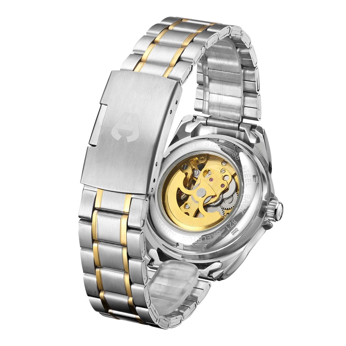 Automatische Skelett-Zifferblatt Armbanduhr