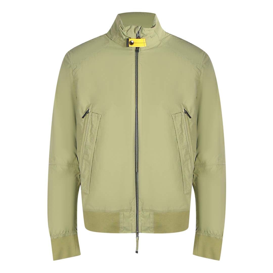 Hellgrüne Bomberjacke mit Reißverschluss