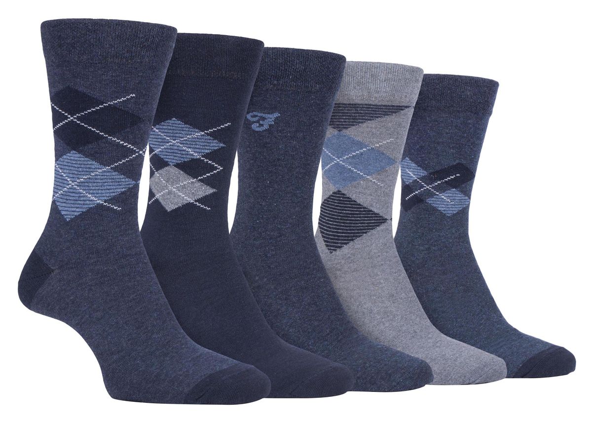 Klassische gemusterte Argyle-Anzugsocken