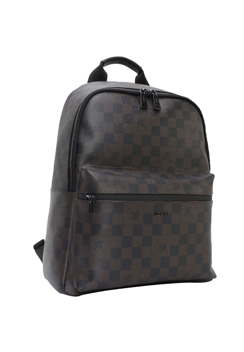 Schachbrettmuster Laptop Rucksack aus Kunstleder