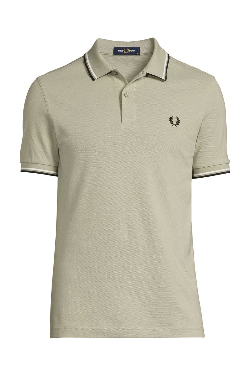 Kurzarm Poloshirt mit Kragenstreifen