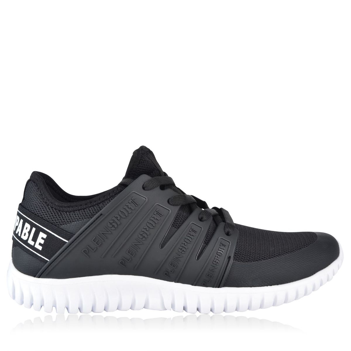 Schwarze, leichte Lauf-Sneakers