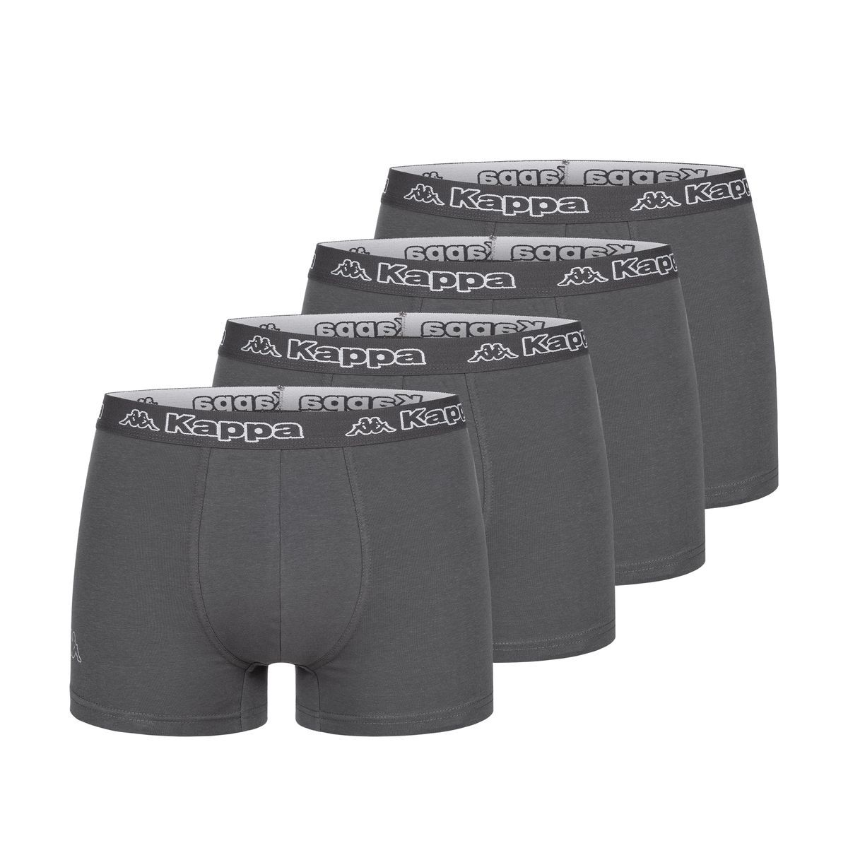 Anthrazitfarbenes Baumwoll-Jersey-Boxershorts-Set