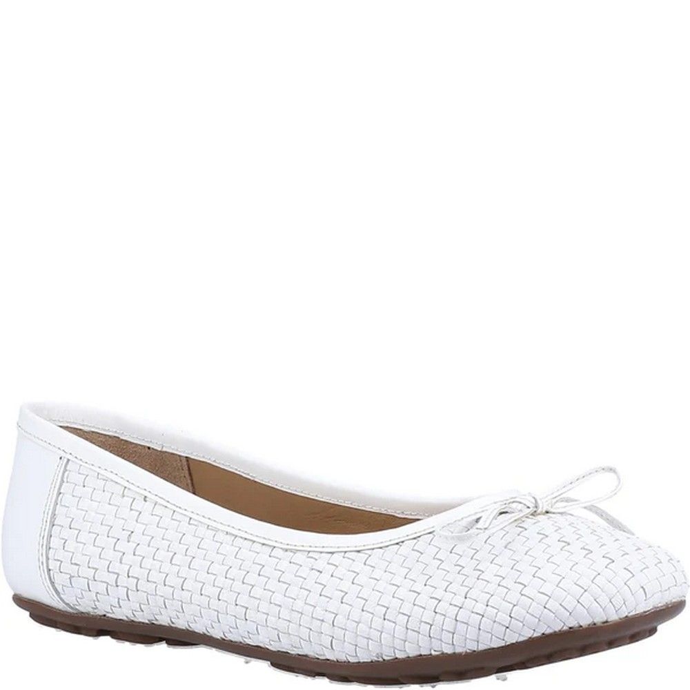 Hush Puppies Damen/Damen Ballerina Leder Pumps (Weiß)