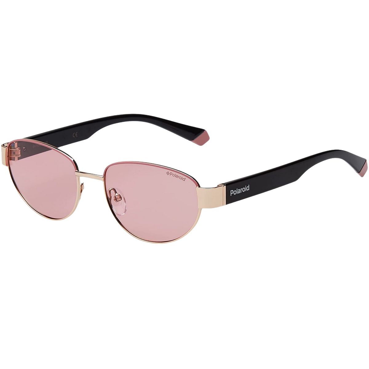 Ovale Sonnenbrille mit Metallrahmen