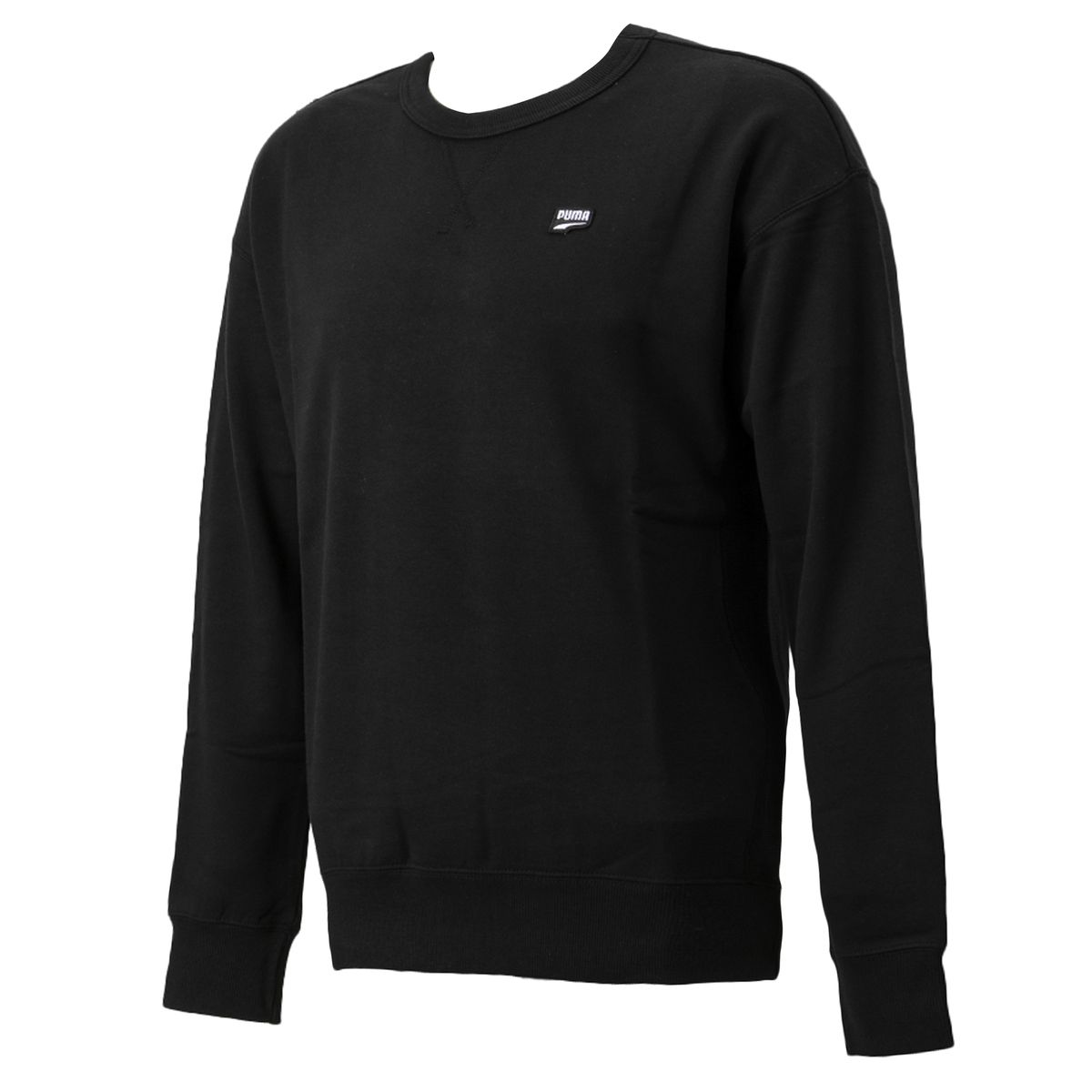 Klassisches schwarzes Rundhals-Sweatshirt