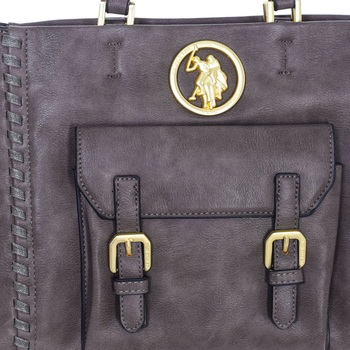 Strukturierte Handtasche aus Kunstleder
