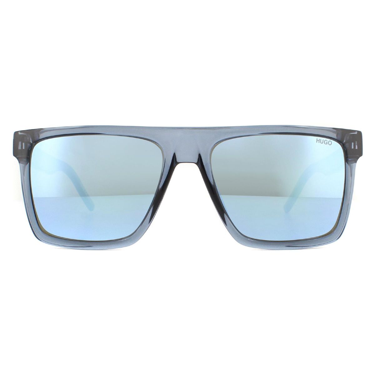 Kristallblaue, quadratische Sonnenbrille