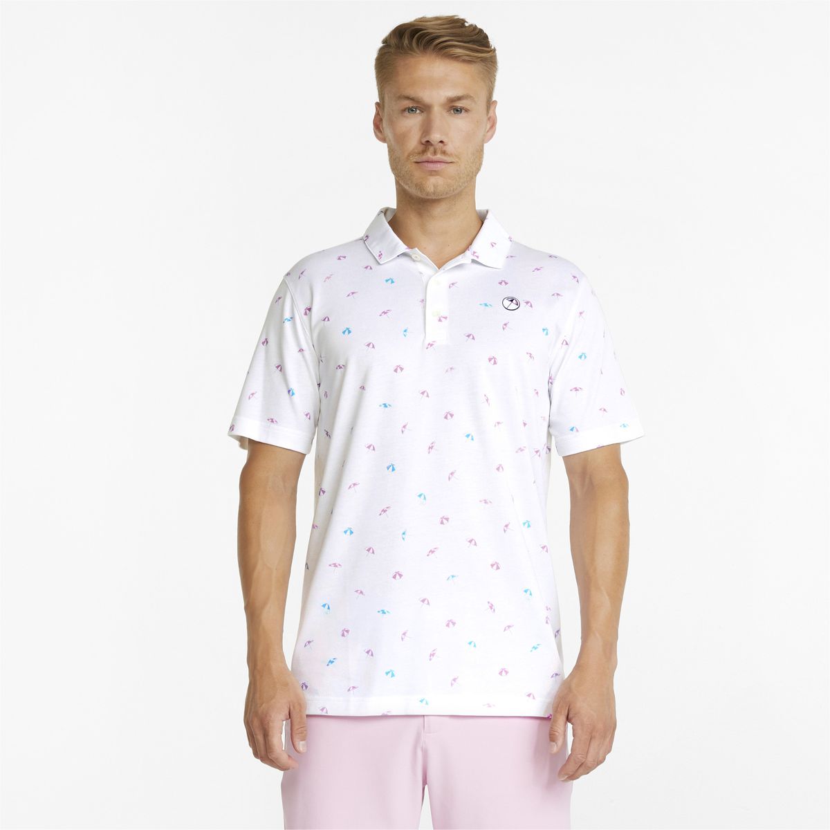 Golf Poloshirt mit Muster