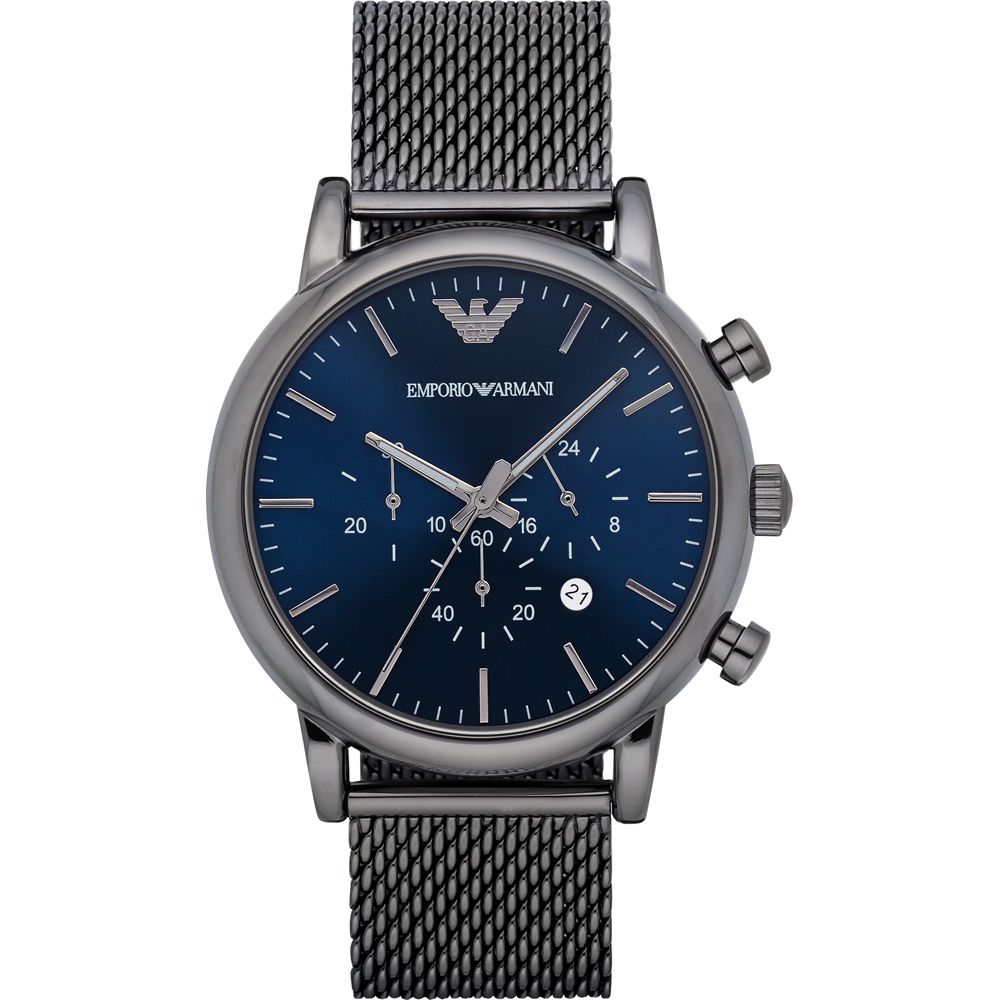 Klassische dunkelgraue Chronographenuhr