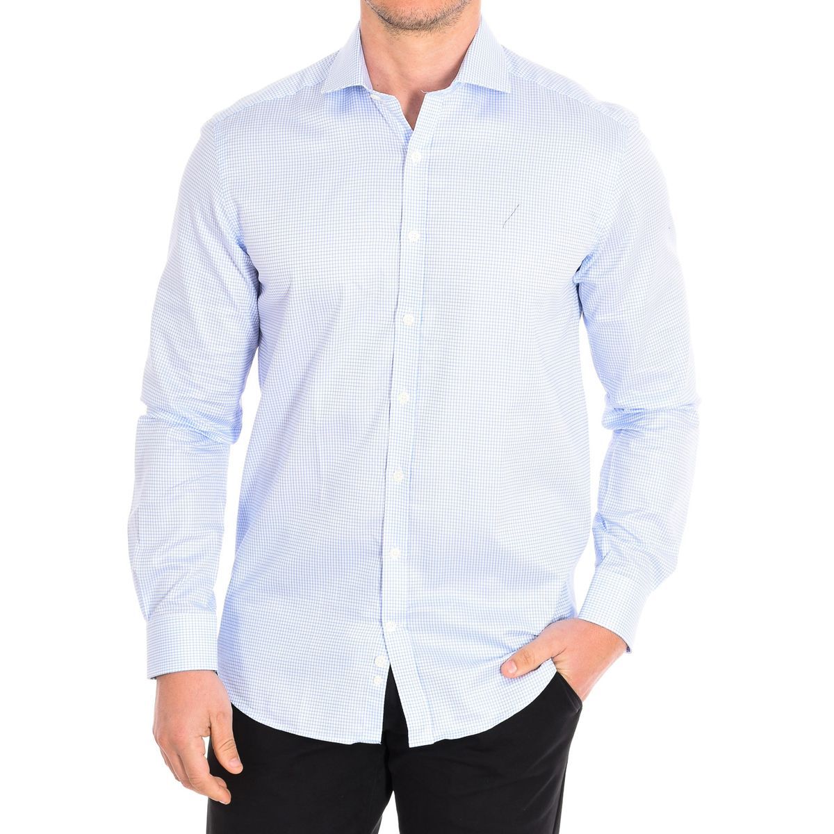 Herren Langarm Button-Down Hemd