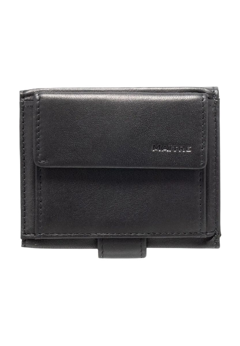 Minimalistisches Leder-Kartenetui mit Druckknopf
