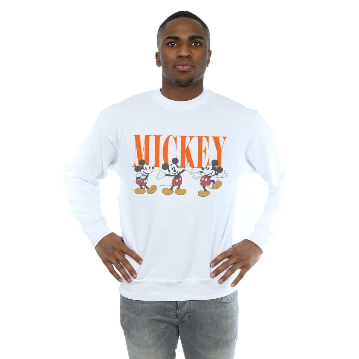 Mickey Mouse Grafik-Sweatshirt mit Rundhalsausschnitt