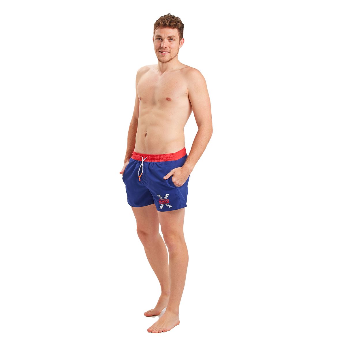 Klassische Badeshorts mit Kordelzug