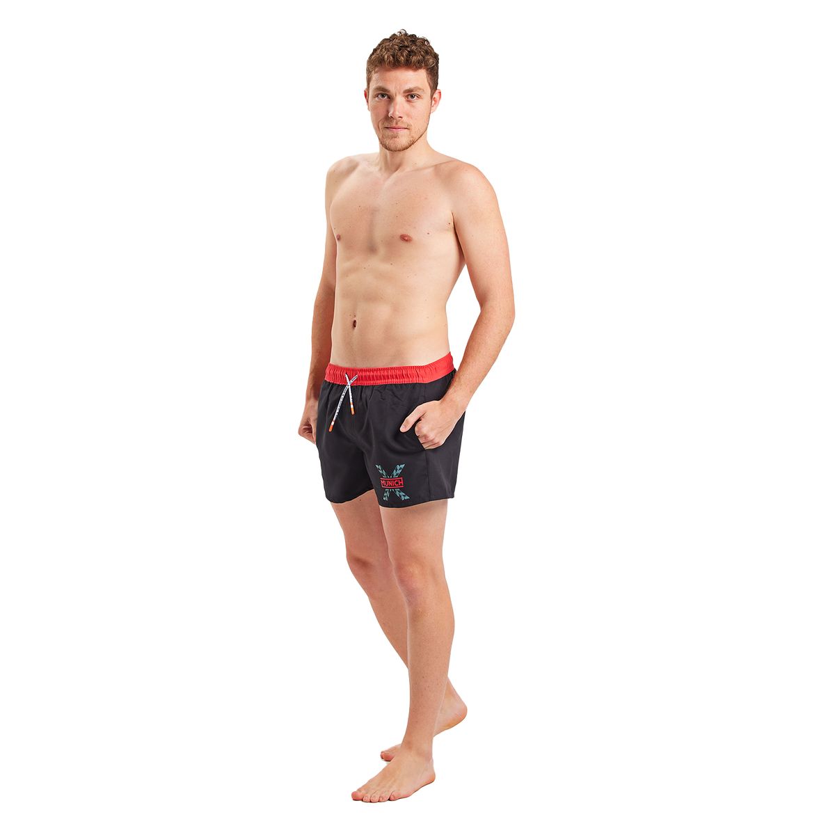 Klassische Badeshorts mit Kordelzug