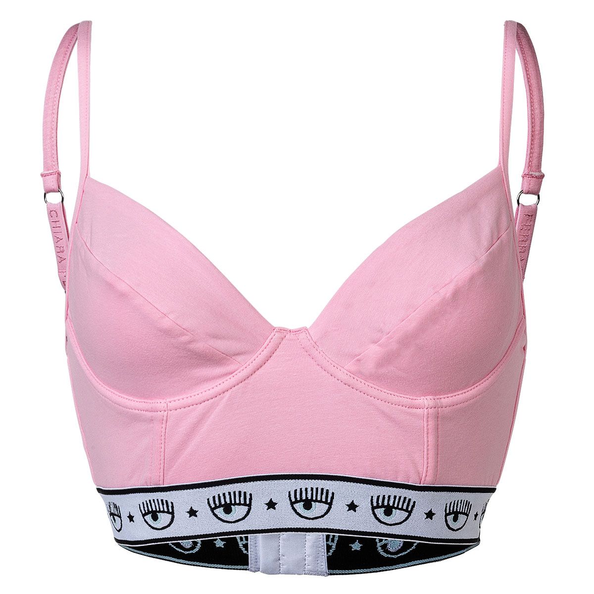 Weißes Baumwoll Bustier Bralette Top