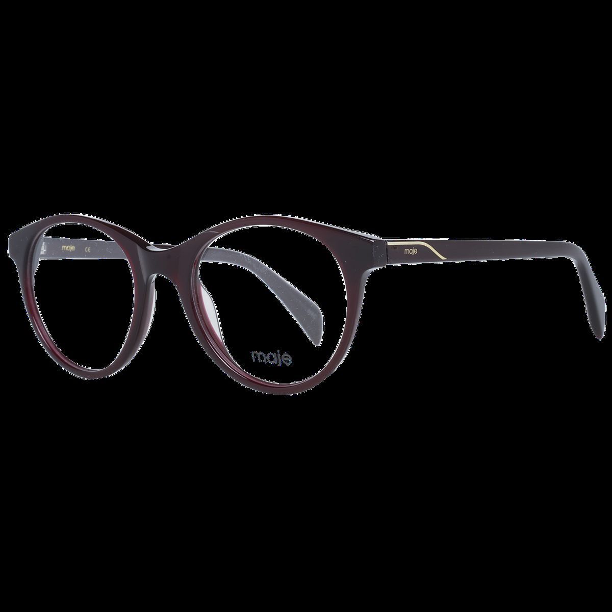 Runde burgunderfarbene Vollrandbrille