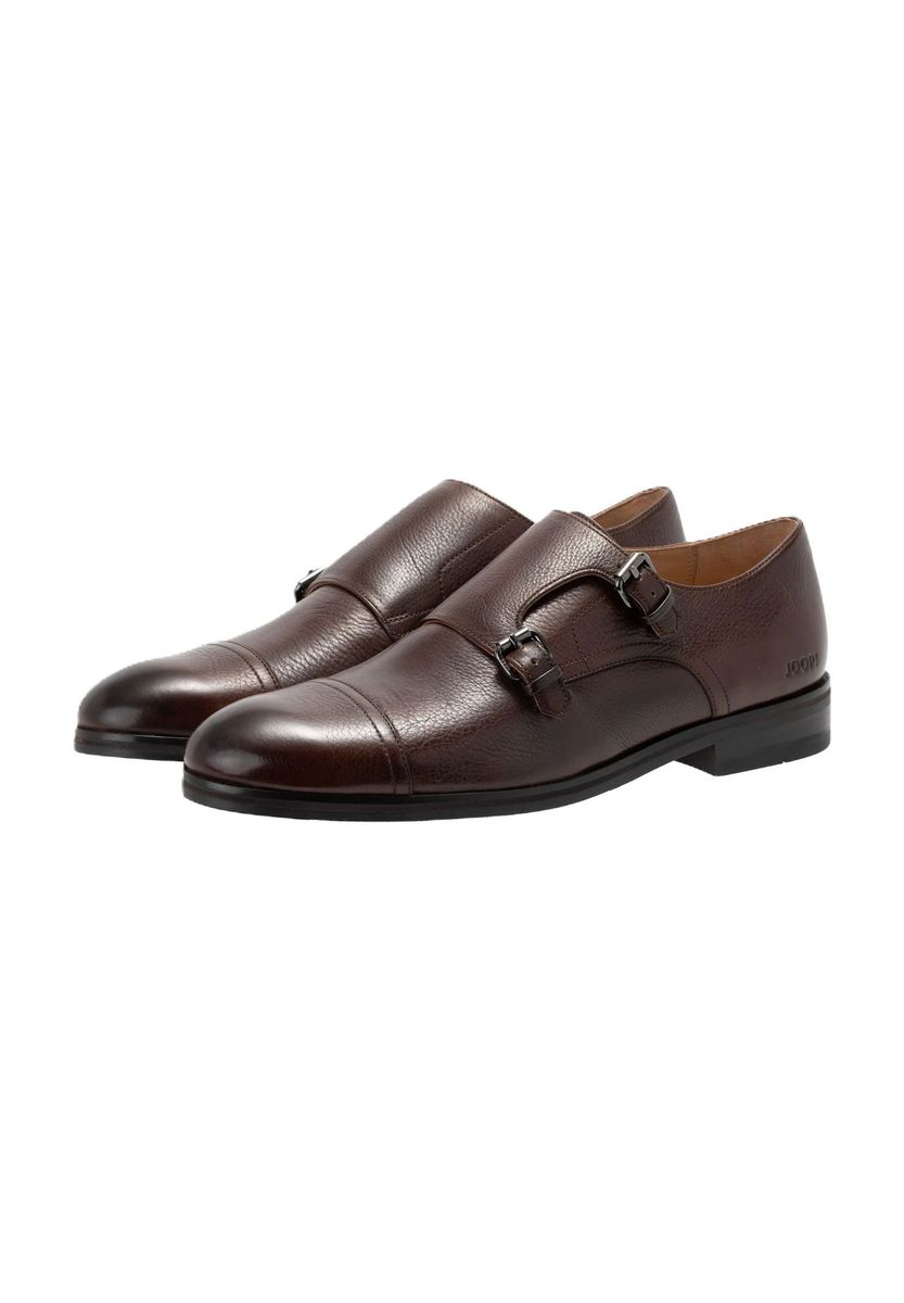 Klassischer Doppel-Monk-Strap-Lederschuh