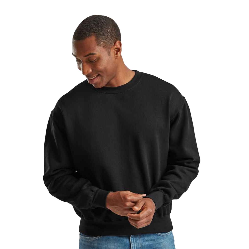 Fruit of the Loom - "Supercotton" Sweatshirt für Herren (Schwarz)