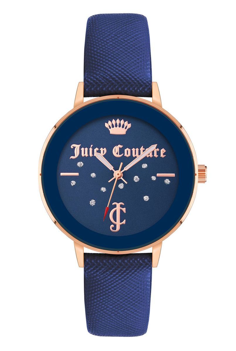 Elegante marineblaue & roségoldene Uhr
