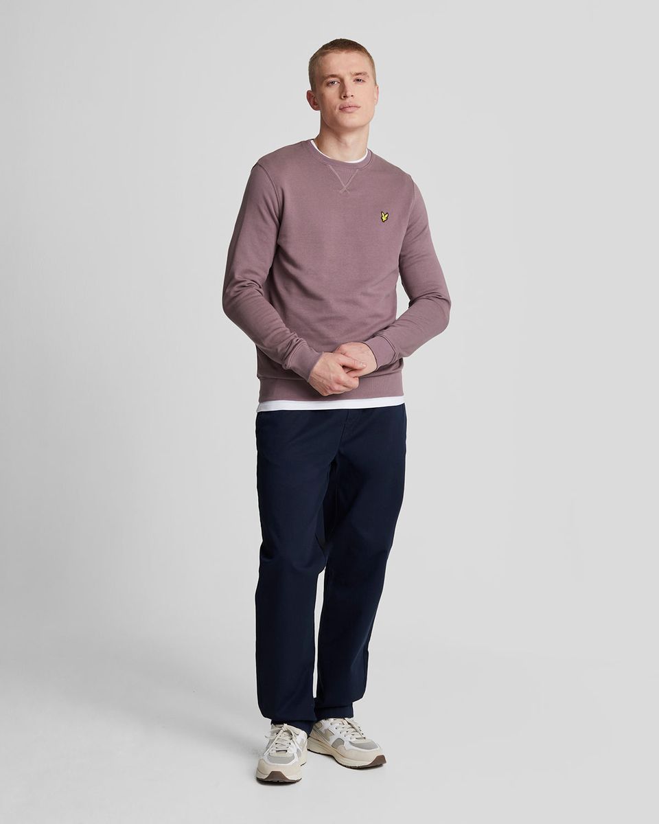 Klassisches Baumwoll-Sweatshirt mit Rundhalsausschnitt