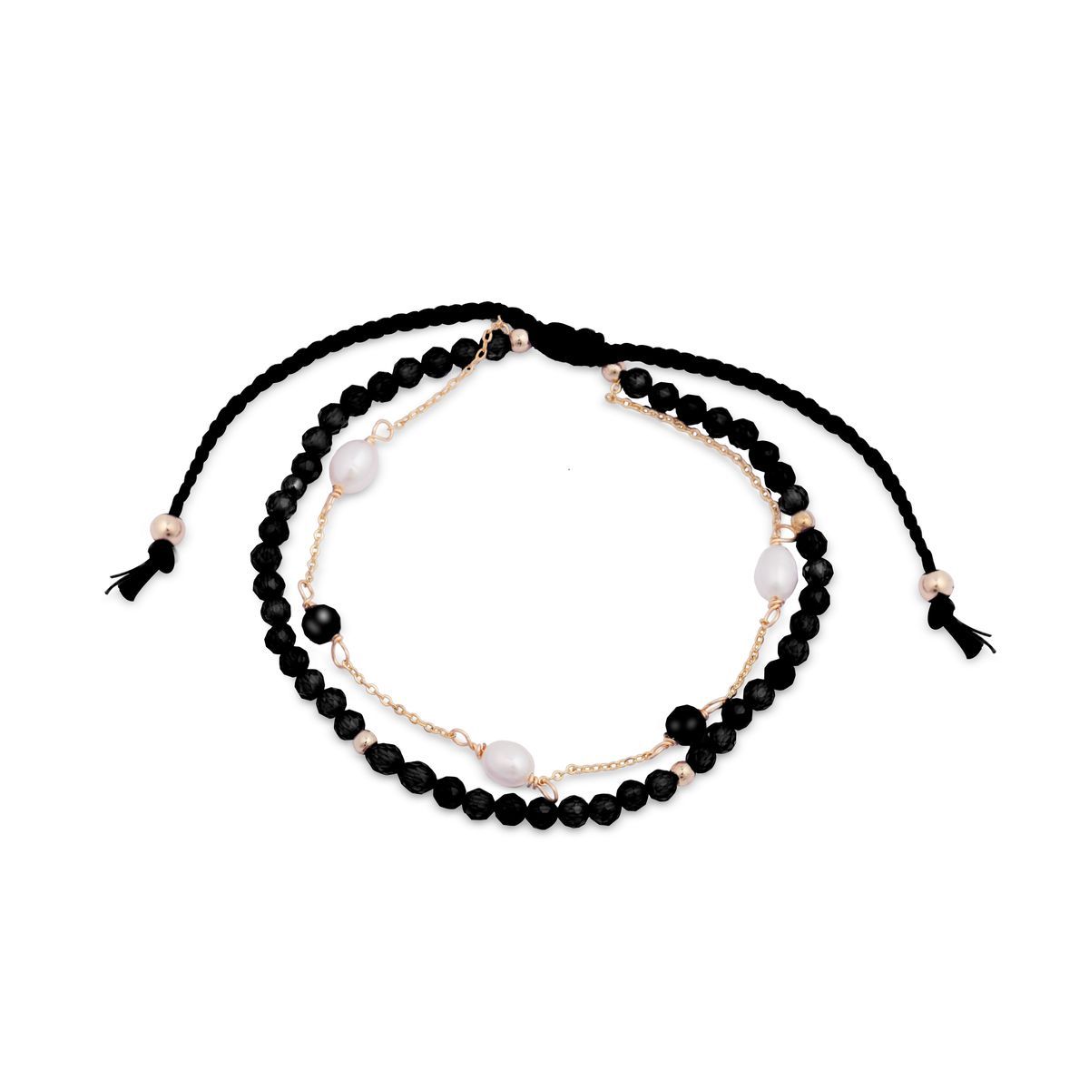 Perlenarmband mit Perlen und Kette