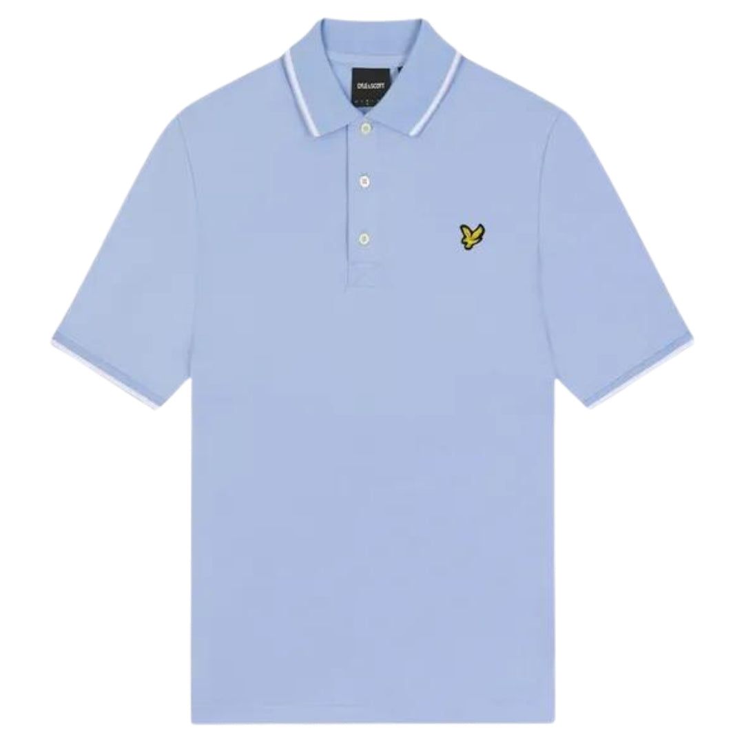 Hellblaues Poloshirt mit Logo