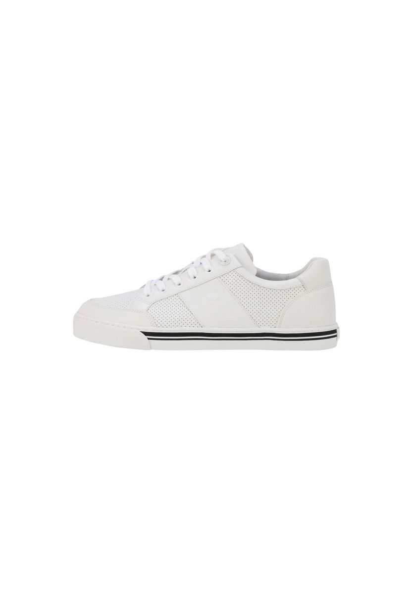 Perforierter Casual Sneaker in Lederoptik