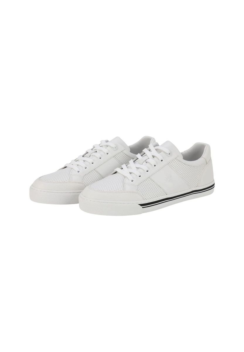 Perforierter Casual Sneaker in Lederoptik