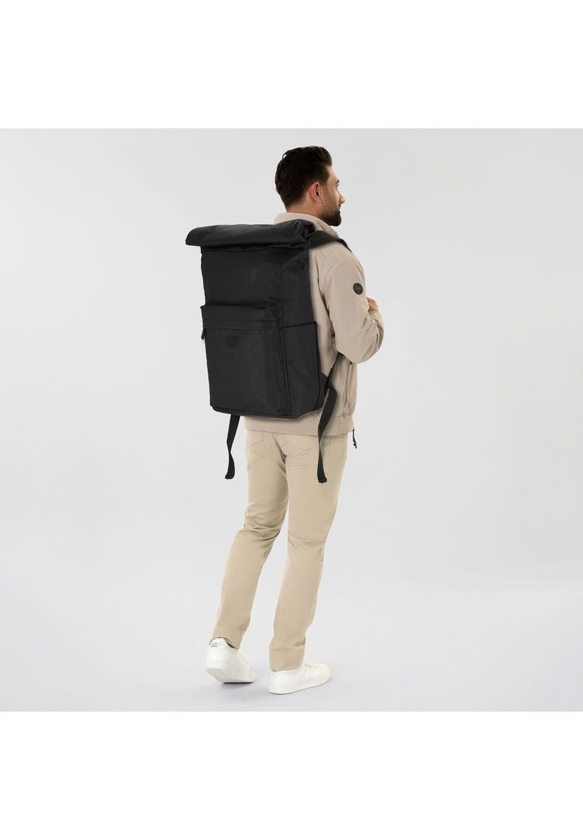 Minimalistischer Roll-Top Laptop Rucksack