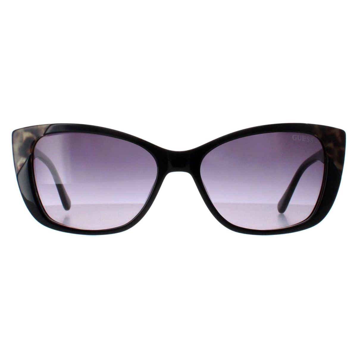 Cat-Eye Sonnenbrille mit gemusterten Bügeln