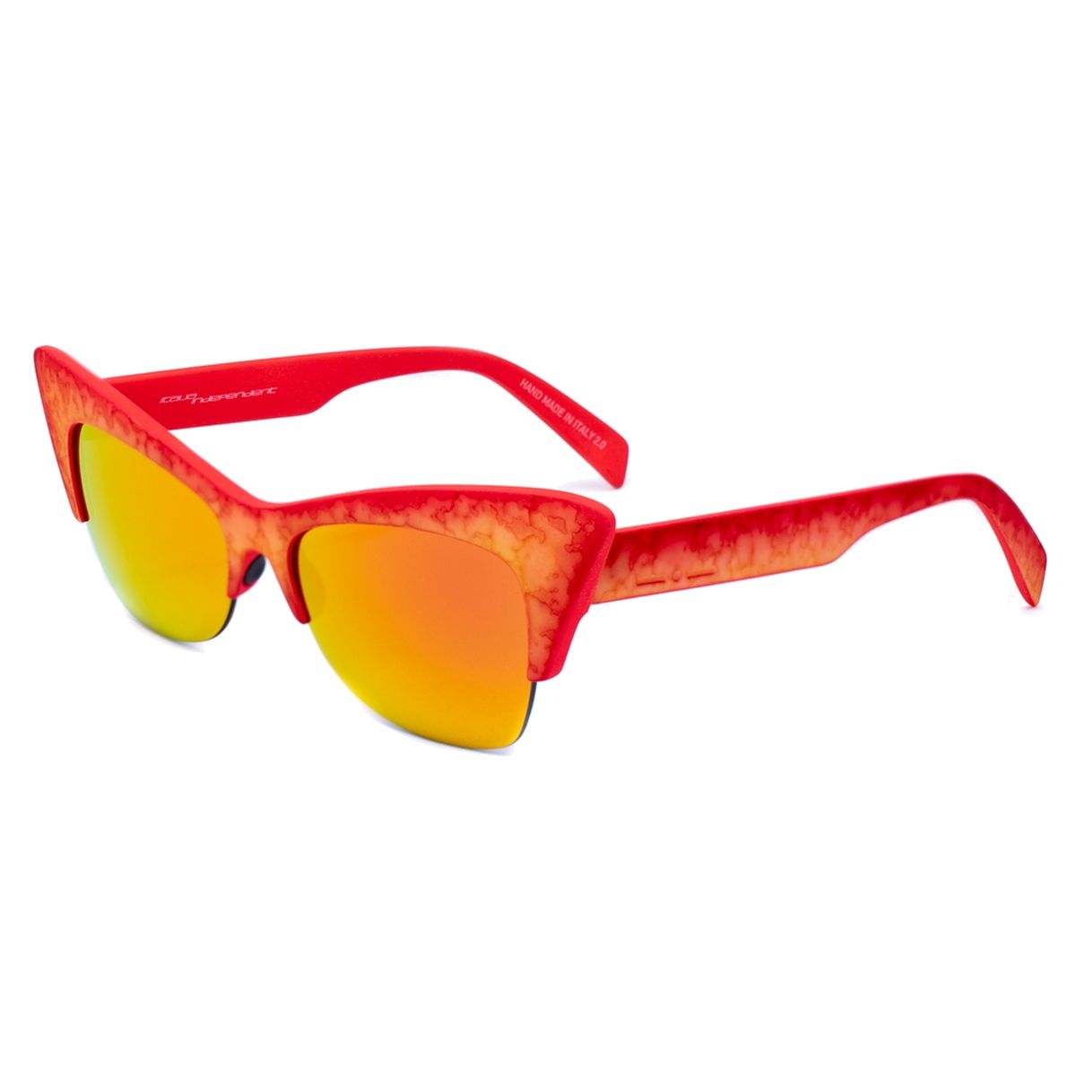 Cat-Eye Sonnenbrille mit verspiegelten Gläsern
