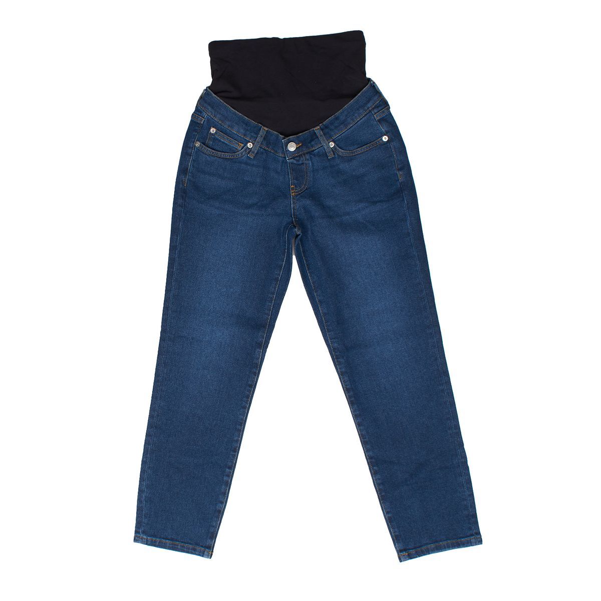 Umstands-Cropped-Jeans mit Bauchband