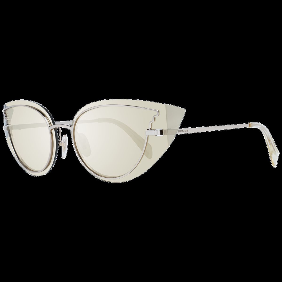 Cat-Eye Sonnenbrille mit Metallrahmen