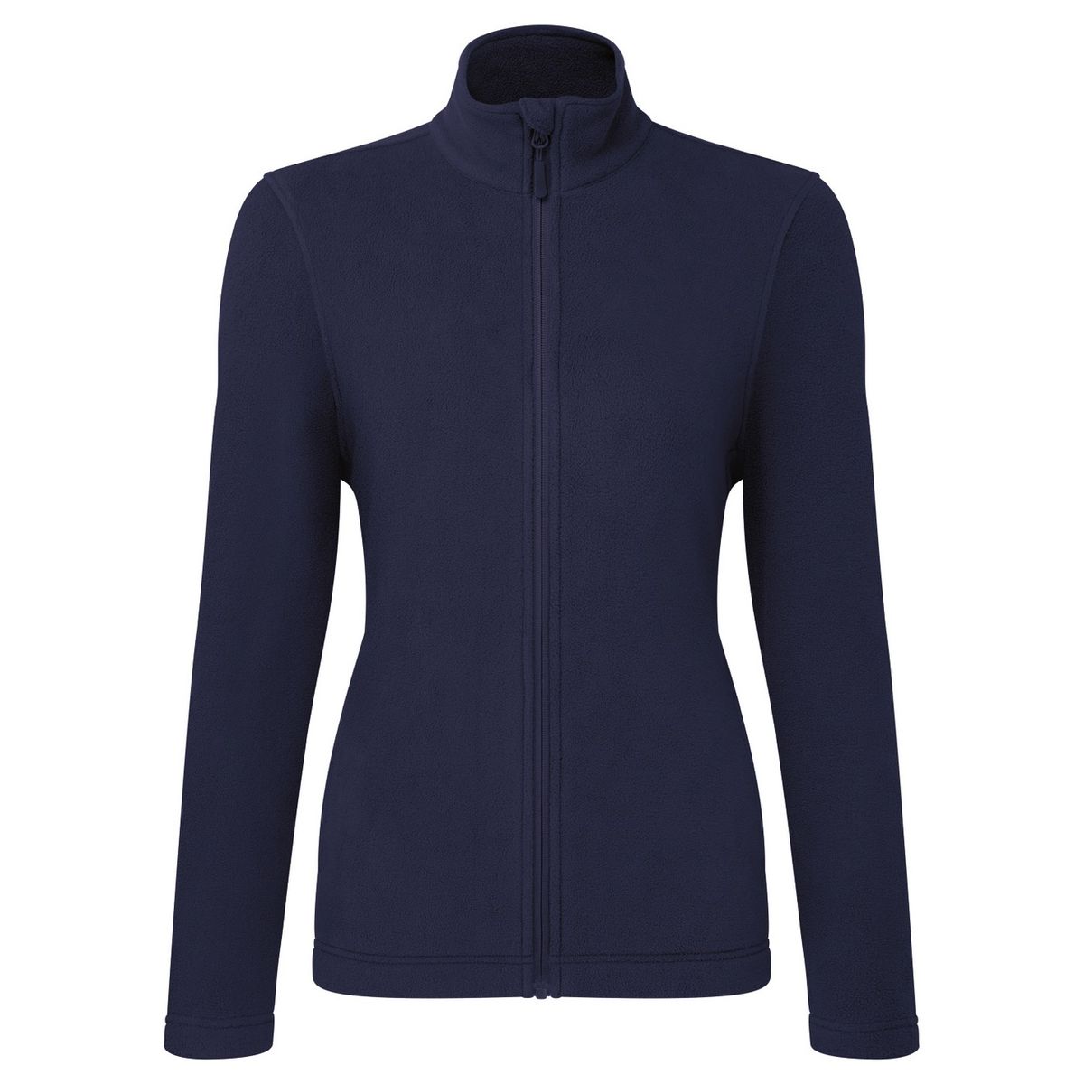 Damen Marineblau Fleece Jacke mit Reißverschluss