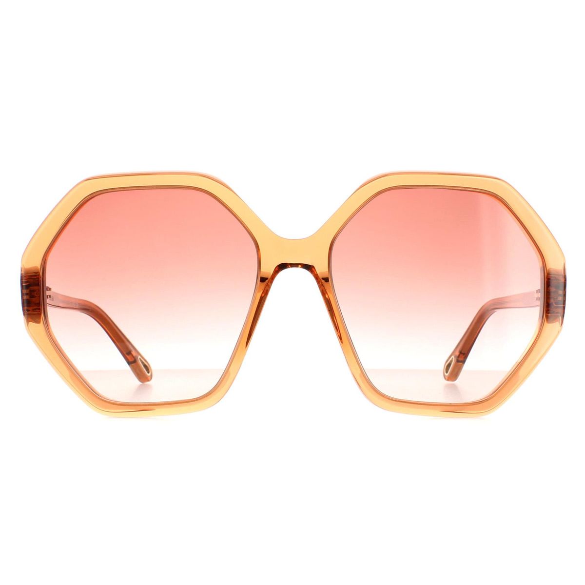 Achteckige Sonnenbrille mit Farbverlaufsgläsern