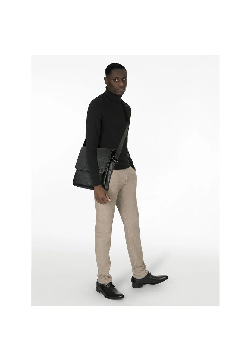 Messenger-Tasche aus genarbtem Leder
