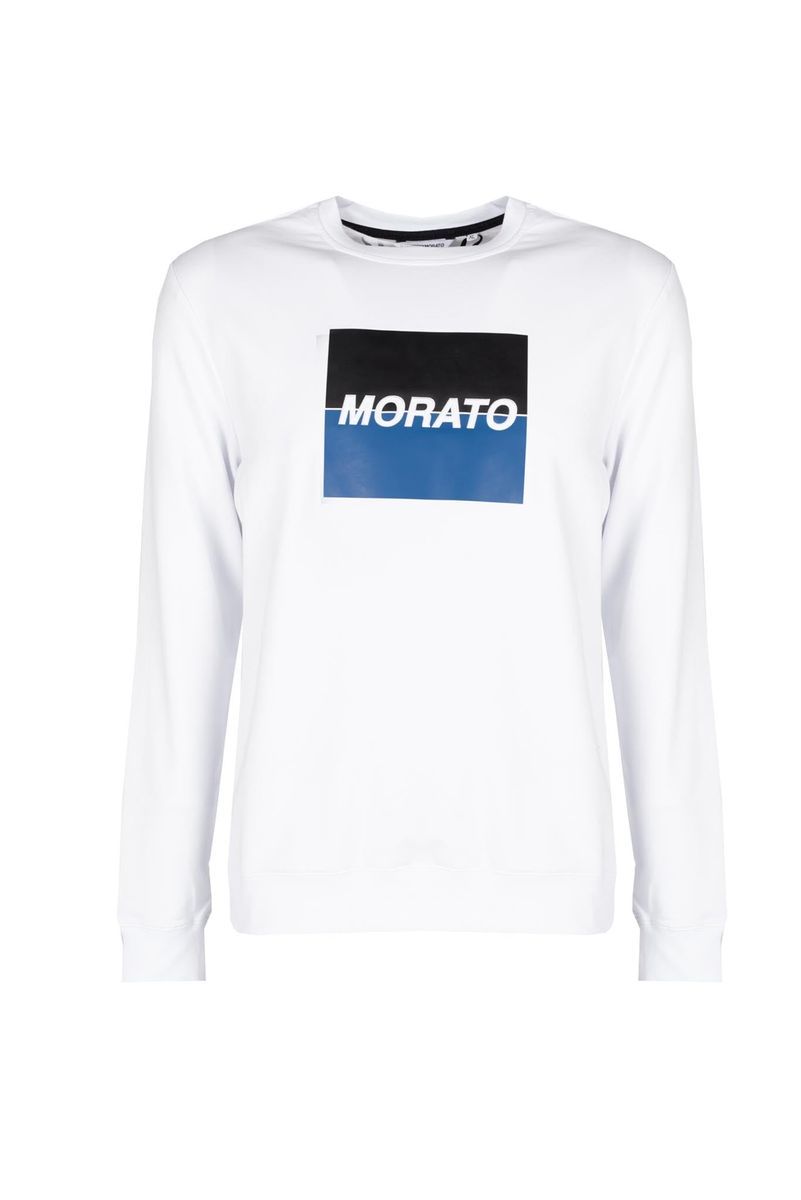 Modernes Logo-Print Langarm-Sweatshirt